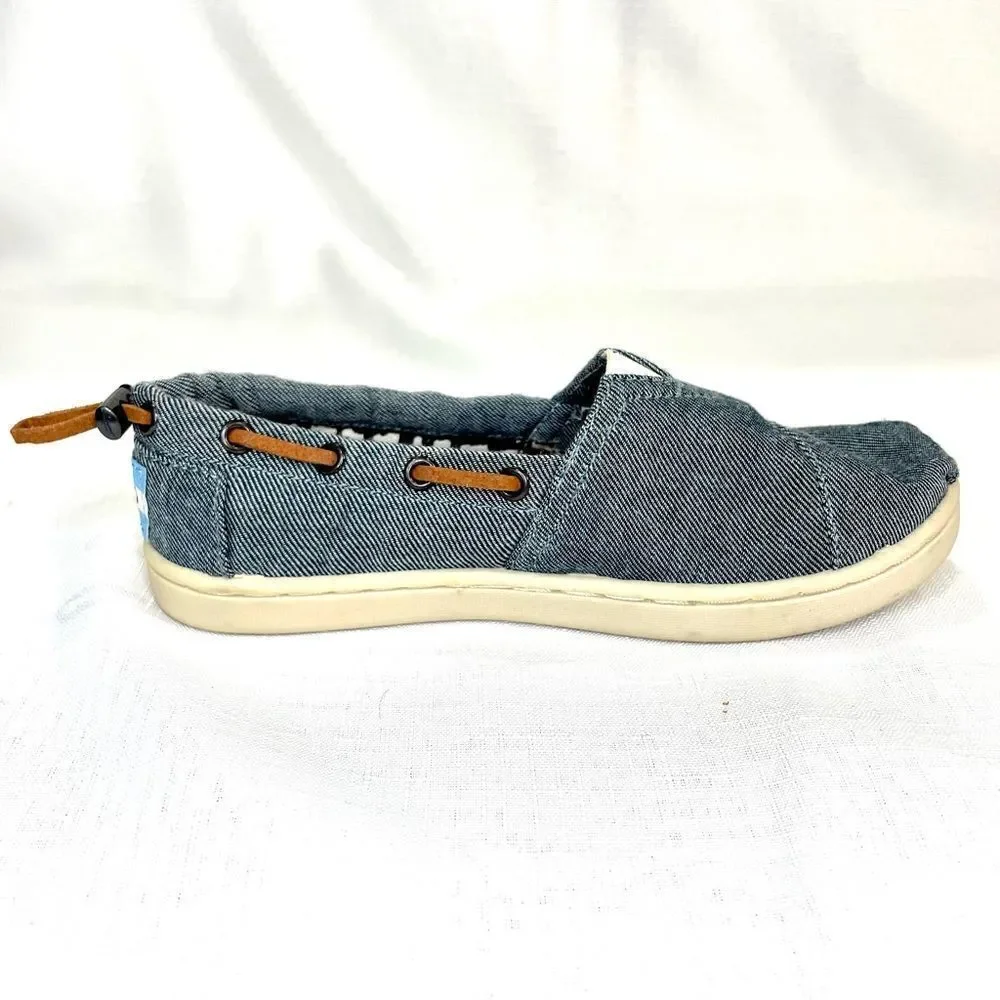 TOMS Denim Bimini Chambray Kids- Size 12.5